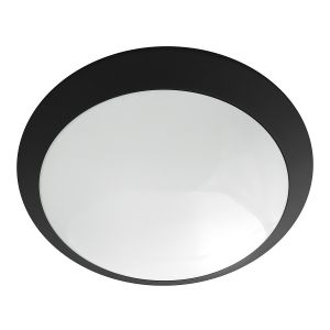 PLAFONIERA TONDA DIAM. 30CM - IP65 - 2XE27 220/240V NERA