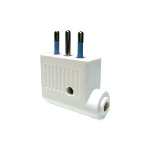 SPINA A 90 GRADI 2P+T10A BIANCO                             