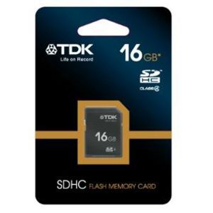 FLASH EA TDK SDHC MEMORY CARD 16 GB                         