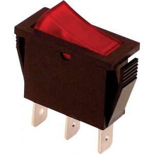 Interruttore per dispositivo, ON-OFF, con lamp., rosso