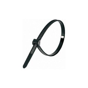 FASCETTA CABLAGGIO NERA IN NYLON66 LUNGH.100MM L            