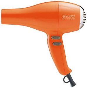 ASCIUGACAPELLI ELMOT X2 PROFESSIONALE COL.ARANCIO           