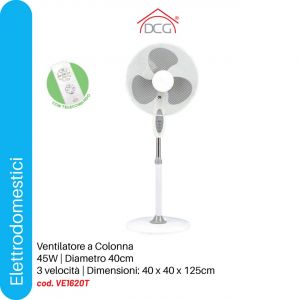VENTILATORE A COLONNA TIMER+TELECOMANDO