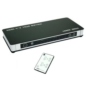 MATRICE SWITCH HDMI 4IN 2OUTCON TELECOMANDO