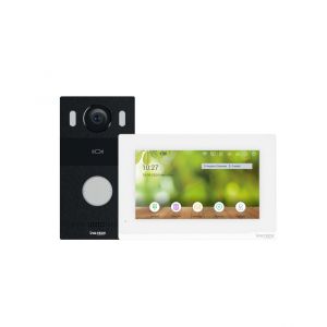 KIT PULSANTIERA 1 TASTO + MONITOR 7" - 2 FILI