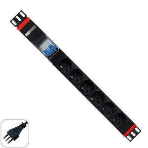 MULTIPRESA RACK 19'' 6XITA/SCHUKO                           